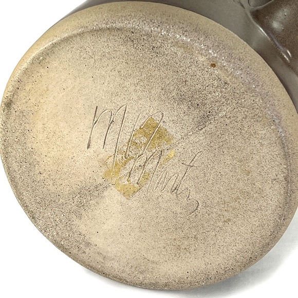 Marshall Studios Gordon Martz 1960s Indiana Stoneware Flowing Lines Pitcher - Picture 6 of 6